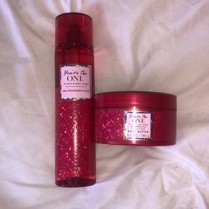 Bath and Body works You’re The One fine fragrance mist and glowtion body butter